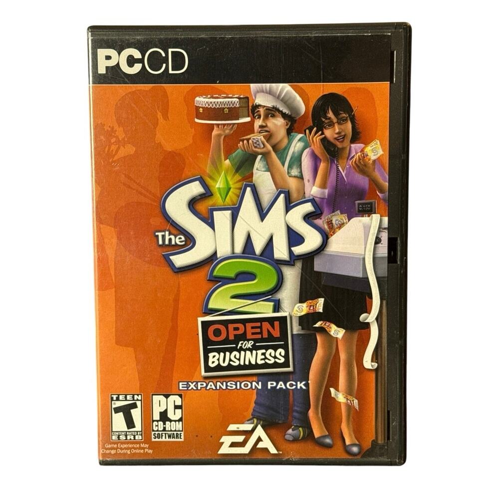 The Sims 2 Open for Business PC Expansion Pack EA 2006 Windows CD-ROM